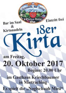 Plakat 18er Kirta