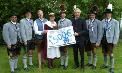 Scheckübergabe der Volksbank Raiffeisenbank Rosenheim-Chiemsee e. G.