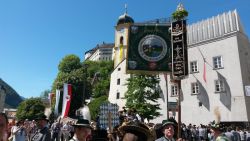 Gaustandarte unterhalb der Festung Kufstein