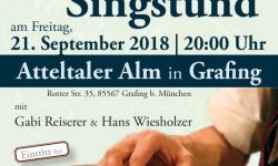 Einladung zur Singstund