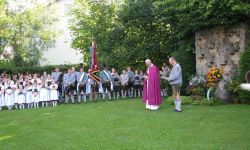 Pfarrer Kraus und 2. Gauvorstand Pankraz Perfler